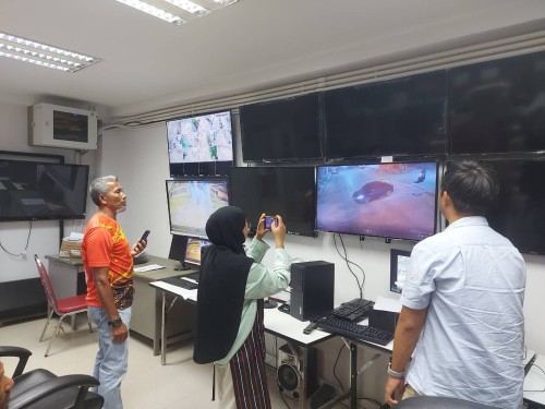 เจ้าหน้าที่กองยุทธศาสตร์และงบประมาณ ดำเนินการตามคำขอใช้ข้อมูลจากกล้องวงจรปิด