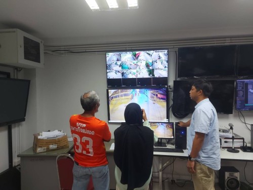 เจ้าหน้าที่กองยุทธศาสตร์และงบประมาณ ดำเนินการตามคำขอใช้ข้อมูลจากกล้องวงจรปิด