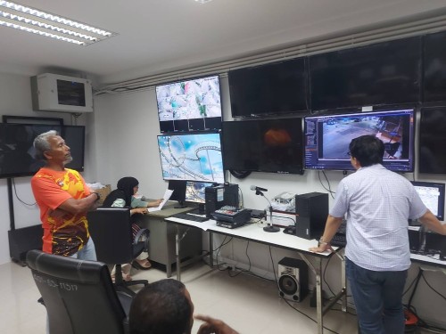 เจ้าหน้าที่กองยุทธศาสตร์และงบประมาณ ดำเนินการตามคำขอใช้ข้อมูลจากกล้องวงจรปิด