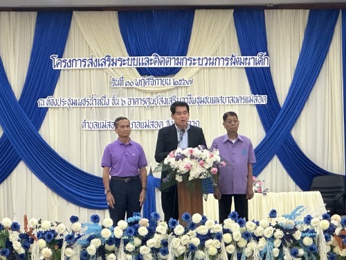 กองการศึกษา จัดโครงการส่งเสริมระบบและติดตามกระบวนการพัฒนาเด็ก ประจำปีงบประมาณ พ.ศ.2568