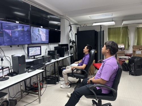 เจ้าหน้าที่กองยุทธศาสตร์และงบประมาณ ดำเนินการตามคำขอใช้ข้อมูลจากกล้องวงจรปิด