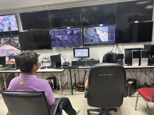 เจ้าหน้าที่กองยุทธศาสตร์และงบประมาณ ดำเนินการตามคำขอใช้ข้อมูลจากกล้องวงจรปิด