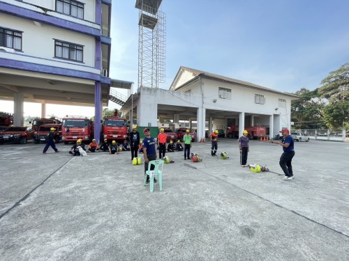 ดับเพลิงนครแม่สอด ได้ดำเนินการฝึกซ้อมแผนและทบทวนดับเพลิง ประจำปีงบประมาณ พ.ศ. 2568