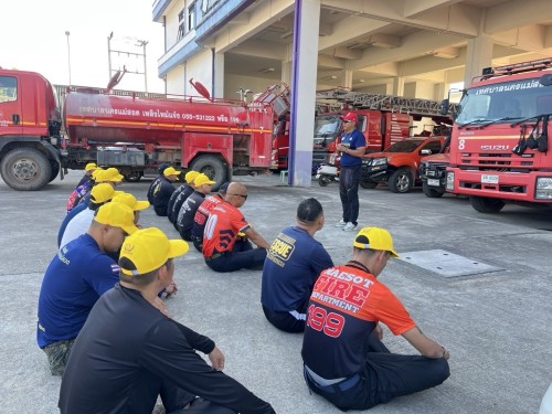 ดับเพลิงนครแม่สอด ได้ดำเนินการฝึกซ้อมแผนและทบทวนดับเพลิง ประจำปีงบประมาณ พ.ศ. 2568