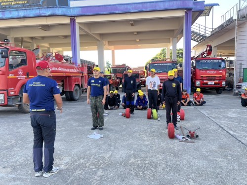 ดับเพลิงนครแม่สอด ได้ดำเนินการฝึกซ้อมแผนและทบทวนดับเพลิง ประจำปีงบประมาณ พ.ศ. 2568