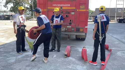 ดับเพลิงนครแม่สอด ได้ดำเนินการฝึกซ้อมแผนและทบทวนดับเพลิง ประจำปีงบประมาณ พ.ศ. 2568