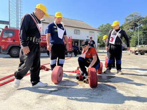 ดับเพลิงนครแม่สอด ได้ดำเนินการฝึกซ้อมแผนและทบทวนดับเพลิง ประจำปีงบประมาณ พ.ศ. 2568