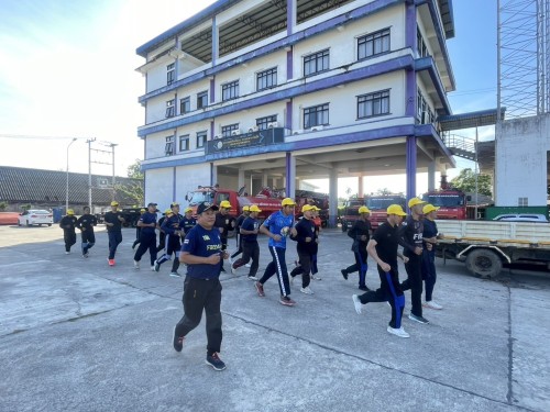 ดับเพลิงนครแม่สอด ได้ดำเนินการฝึกซ้อมแผนและทบทวนดับเพลิง ประจำปีงบประมาณ พ.ศ. 2568