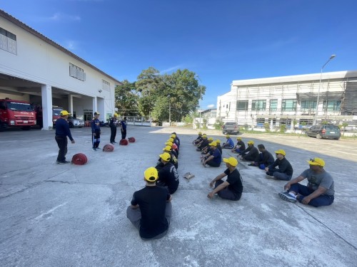 ดับเพลิงนครแม่สอด ได้ดำเนินการฝึกซ้อมแผนและทบทวนดับเพลิง ประจำปีงบประมาณ พ.ศ. 2568