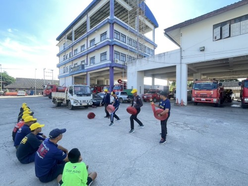 ดับเพลิงนครแม่สอด ได้ดำเนินการฝึกซ้อมแผนและทบทวนดับเพลิง ประจำปีงบประมาณ พ.ศ. 2568