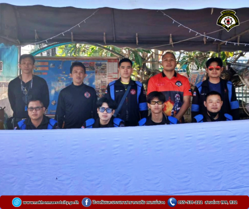 ดับเพลิงนครแม่สอด ปฎิบัติหน้าที่ ณ จุดบริการประชาชน ป้องกันและลดอุบัติเหตุทางถนนช่วงเทศกาลปีใหม่ 2568