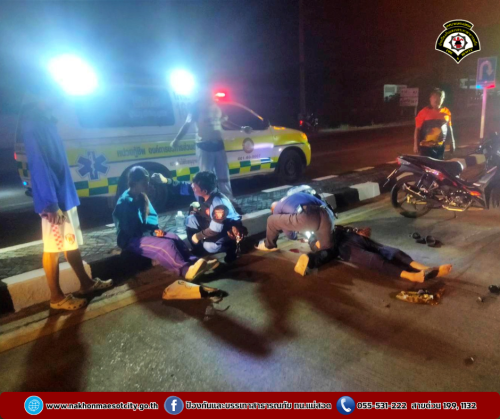 ดับเพลิงนครแม่สอด ปฎิบัติหน้าที่ ณ จุดบริการประชาชน ป้องกันและลดอุบัติเหตุทางถนนช่วงเทศกาลปีใหม่ 2568