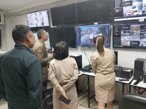 เจ้าหน้าที่กองยุทธศาสตร์และงบประมาณ ดำเนินการตามคำขอใช้ข้อมูลจากกล้องวงจรปิด