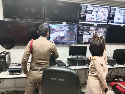 เจ้าหน้าที่กองยุทธศาสตร์และงบประมาณ ดำเนินการตามคำขอใช้ข้อมูลจากกล้องวงจรปิด