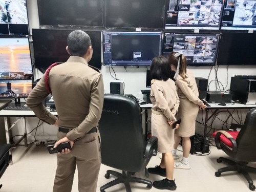 เจ้าหน้าที่กองยุทธศาสตร์และงบประมาณ ดำเนินการตามคำขอใช้ข้อมูลจากกล้องวงจรปิด