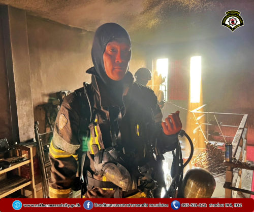 ดับเพลิงนครแม่สอด ออกระงับเหตุเพลิงไหม้อาคารพาณิชย์ บริษัท 189 ไทย-พม่า ฟูลเซอร์วิส จำกัด