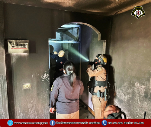 ดับเพลิงนครแม่สอด ออกระงับเหตุเพลิงไหม้อาคารพาณิชย์ บริษัท 189 ไทย-พม่า ฟูลเซอร์วิส จำกัด