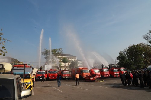 สำนักปลัดเทศบาลนครแม่สอด เข้าร่วมกิจกรรม kick off  การแก้ไขปัญหาหมอกควันไฟป่าและฝุ่นละอองขนาดเล็ก (PM2.5) ประจำปี 2568