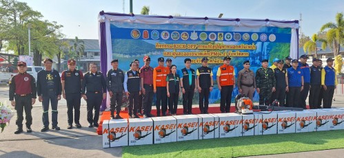 สำนักปลัดเทศบาลนครแม่สอด เข้าร่วมกิจกรรม kick off  การแก้ไขปัญหาหมอกควันไฟป่าและฝุ่นละอองขนาดเล็ก (PM2.5) ประจำปี 2568