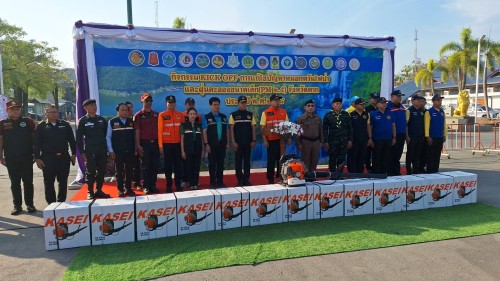 สำนักปลัดเทศบาลนครแม่สอด เข้าร่วมกิจกรรม kick off  การแก้ไขปัญหาหมอกควันไฟป่าและฝุ่นละอองขนาดเล็ก (PM2.5) ประจำปี 2568