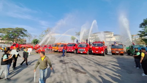 สำนักปลัดเทศบาลนครแม่สอด เข้าร่วมกิจกรรม kick off  การแก้ไขปัญหาหมอกควันไฟป่าและฝุ่นละอองขนาดเล็ก (PM2.5) ประจำปี 2568