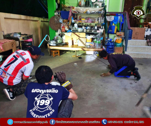 ดับเพลิงนครแม่สอด ออกดำเนินการจับสัตว์เลื้อยคลาน (งูจงอาง) บ้านเรือนประชาชน เขตพื้นที่ตำบลแม่ปะ