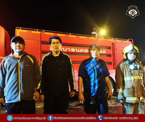 ดับเพลิงนครแม่สอด ออกระงับเหตุเพลิงไหม้ ท่อ HDPE ใกล้เคียงศูนย์ฮีโน่ นิวแมน สาขาแม่สอด