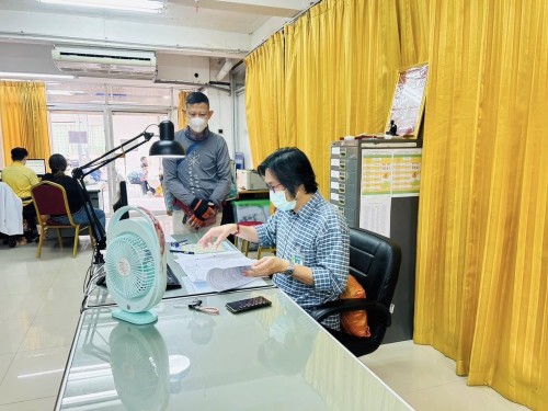 ฝ่ายส่งเสริมและสวัสดิการสังคม รับขึ้นทะเบียนเรื่องต่างๆ