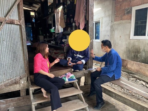 ลงพื้นที่ ชุมชนบัวคูณ ชุมชนร่วมแรง เพื่อสำรวจและติดตามภารกิจเยี่ยมบ้านผู้ยากไร้ จำนวน 2 ราย 