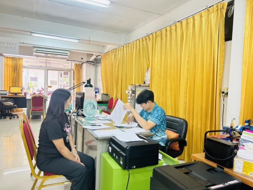 ฝ่ายส่งเสริมและสวัสดิการสังคม ดำเนินการขึ้นทะเบียนเรื่องต่างๆ