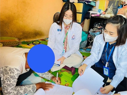 ลงพื้นที่เยี่ยมบ้านผู้ประสบปัญหาทางสังคม ชุมชนอิสลาม จำนวน 1 ราย 