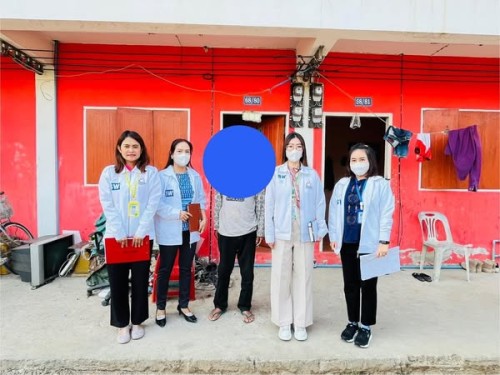 ลงพื้นที่เยี่ยมบ้านผู้ประสบปัญหาทางสังคม ชุมชนอิสลาม จำนวน 1 ราย 