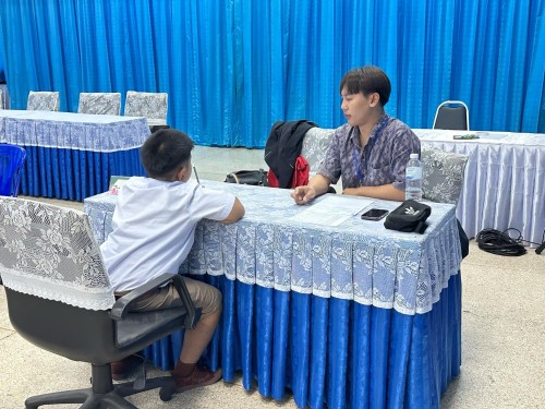 คณะกรรมการตรวจเยี่ยมสนามสอบการประเมินความสามารถด้านการอ่านของผู้เรียน (RT) ชั้นประถมศึกษาปีที่ 1 ปีการศึกษา 2567 ของนักเรียนในสังกัดเทศบาลนครแม่สอด