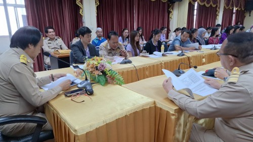 กองยุทธศาสตร์และงบประมาณ เข้าร่วมการประชุมชี้แจงแนวทางการดำเนินโครงการจัดทำคาร์บอนฟุตพริ้นท์ องค์กรปกครองส่วนท้องถิ่น เทศบาลนครแม่สอด ประจำปีงบประมาณ พ.ศ. 2568