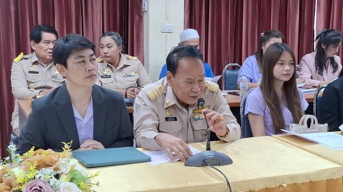กองยุทธศาสตร์และงบประมาณ เข้าร่วมการประชุมชี้แจงแนวทางการดำเนินโครงการจัดทำคาร์บอนฟุตพริ้นท์ องค์กรปกครองส่วนท้องถิ่น เทศบาลนครแม่สอด ประจำปีงบประมาณ พ.ศ. 2568