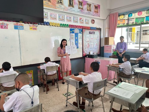 คณะกรรมการตรวจเยี่ยมสนามสอบการประเมินคุณภาพผู้เรียน (NT) ชั้นประถมศึกษาปีที่ 3 ประจำปีการศึกษา 2567 ของนักเรียนในสังกัดเทศบาลนครแม่สอด