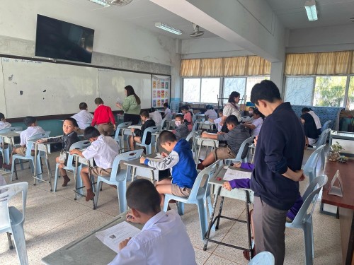 คณะกรรมการตรวจเยี่ยมสนามสอบการประเมินคุณภาพผู้เรียน (NT) ชั้นประถมศึกษาปีที่ 3 ประจำปีการศึกษา 2567 ของนักเรียนในสังกัดเทศบาลนครแม่สอด