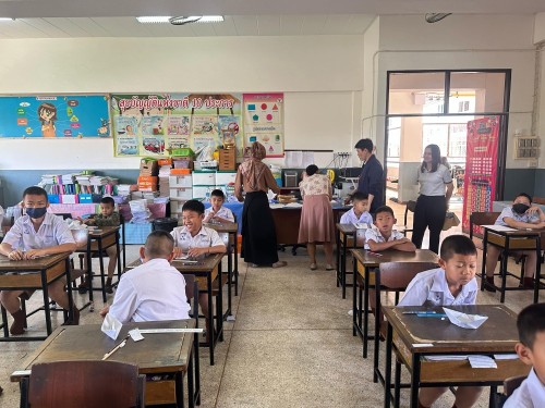 คณะกรรมการตรวจเยี่ยมสนามสอบการประเมินคุณภาพผู้เรียน (NT) ชั้นประถมศึกษาปีที่ 3 ประจำปีการศึกษา 2567 ของนักเรียนในสังกัดเทศบาลนครแม่สอด