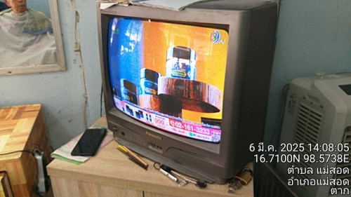 เจ้าหน้าที่กองยุทธศาสตร์และงบประมาณ ดำเนินการตามคำร้อง ขอซ่อมแซมเคเบิ้ลทีวี ชุมชนวัดหลวง