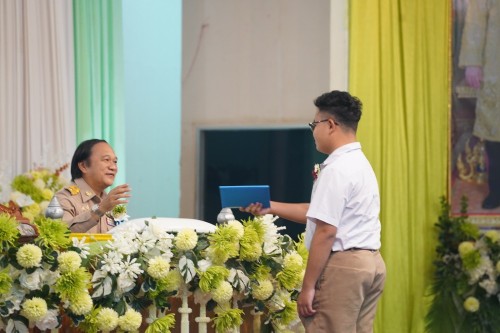 เทศบาลนครแม่สอดจัดกิจกรรมโครงการปัจฉิมนิเทศนักเรียนที่สำเร้จการศึกษา ประจำปี 2568