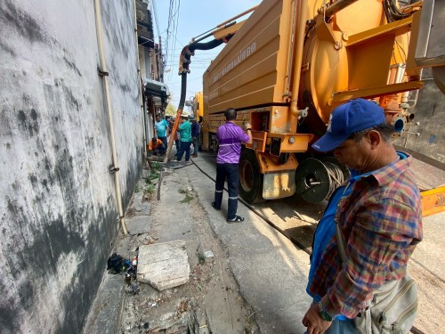 วันพฤหัสบดีที่ 3 เมษายน 2568 กองช่างสุขาภิบาลออกปฎิบัติงานภาคสนาม จำนวน 2 แห่ง