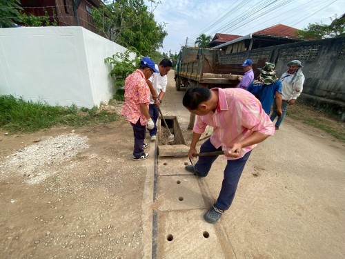 วันศุกร์ที่ 11 เมษายน 2568 กองช่างสุขาภิบาลออกปฎิบัติงานภาคสนาม จำนวน 1 แห่ง