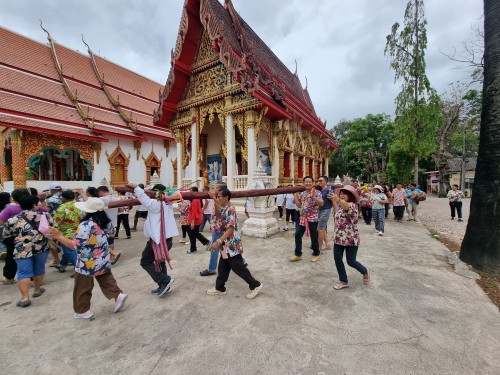 เทศบาลนครแม่สอดร่วมกับวัดดอนแก้วจัดโครงการจัดงานประเพณีแห่ไม้กำ๊สะหลี
