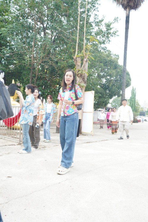 เทศบาลนครแมส่อดร่วมกับวัดดอนแก้ว จัดกิจกรรมสรงน้ำพระธาตุเจดีย์วัดดอนแก้ว (หมู่บ้านหน่อเก)