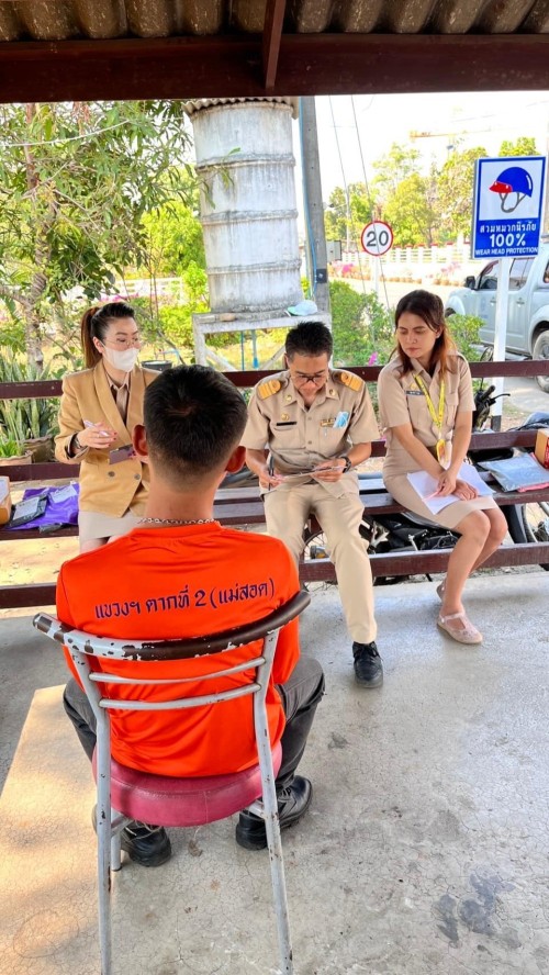 ลงพื้นที่เยี่ยมบ้าน ติดตาม ผู้ต้องขังภายหลังพ้นโทษ จำนวน 5 ราย