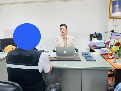 สอบข้อเท็จจริงผู้ขอรับความช่วย เหลือ และให้การสงเคราะห์ครัวเรือนผู้มีรายได้น้อย จำนวน 1 ราย