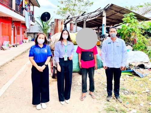 เยี่ยมบ้าน ติดตาม เคสผู้มีรายได้น้อย จำนวน 3 ราย ในเขตพื้นที่เทศบาลนครแม่สอด