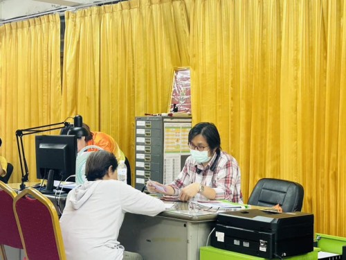 ฝ่ายส่งเสริมและสวัสดิการสังคมดำเนินการขึ้นทะเบียนในเรื่องต่างๆ