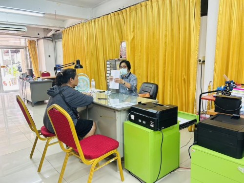 ฝ่ายส่งเสริมและสวัสดิการสังคม ดำเนินการขึ้นทะเบียน