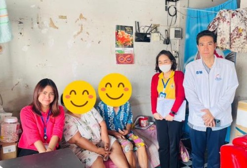 ลงพื้นที่ช่วยเหลือผู้ประสบปัญหาทางสังคมตามมติที่ประชุมคณะกรรมการสำรวจข้อมูลและประเมินความจำเป็นเร่งด่วนแก่ผู้ประสบปัญหาทางสังคมฯ